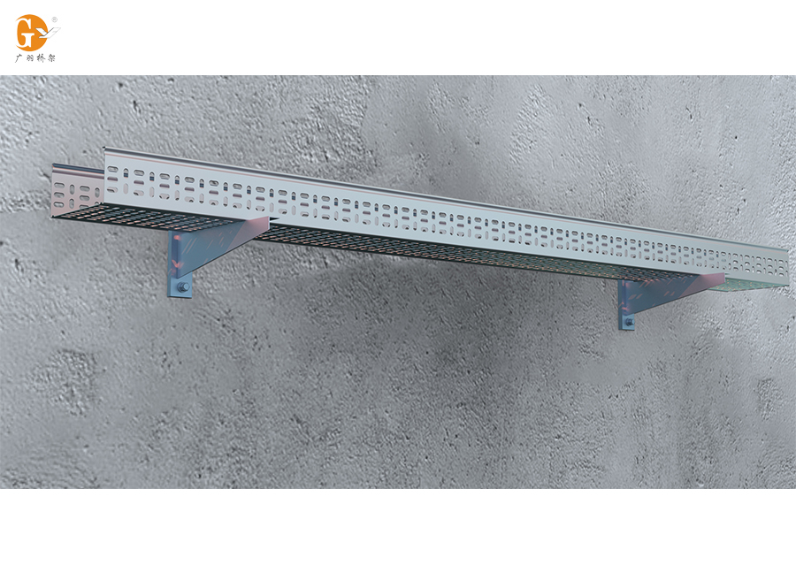 【多孔橋架安裝方式】沿墻托臂 【多孔橋架安裝方式】沿墻托臂